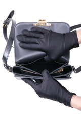 CELINE TEEN TRIOMPHE SHINY CALFSKIN BLACK