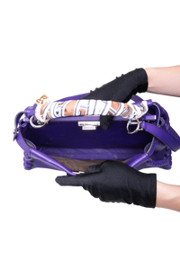 FENDI PEEKABOO WHIPSTITCH LEATHER PURPLE