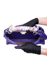 FENDI PEEKABOO WHIPSTITCH LEATHER PURPLE