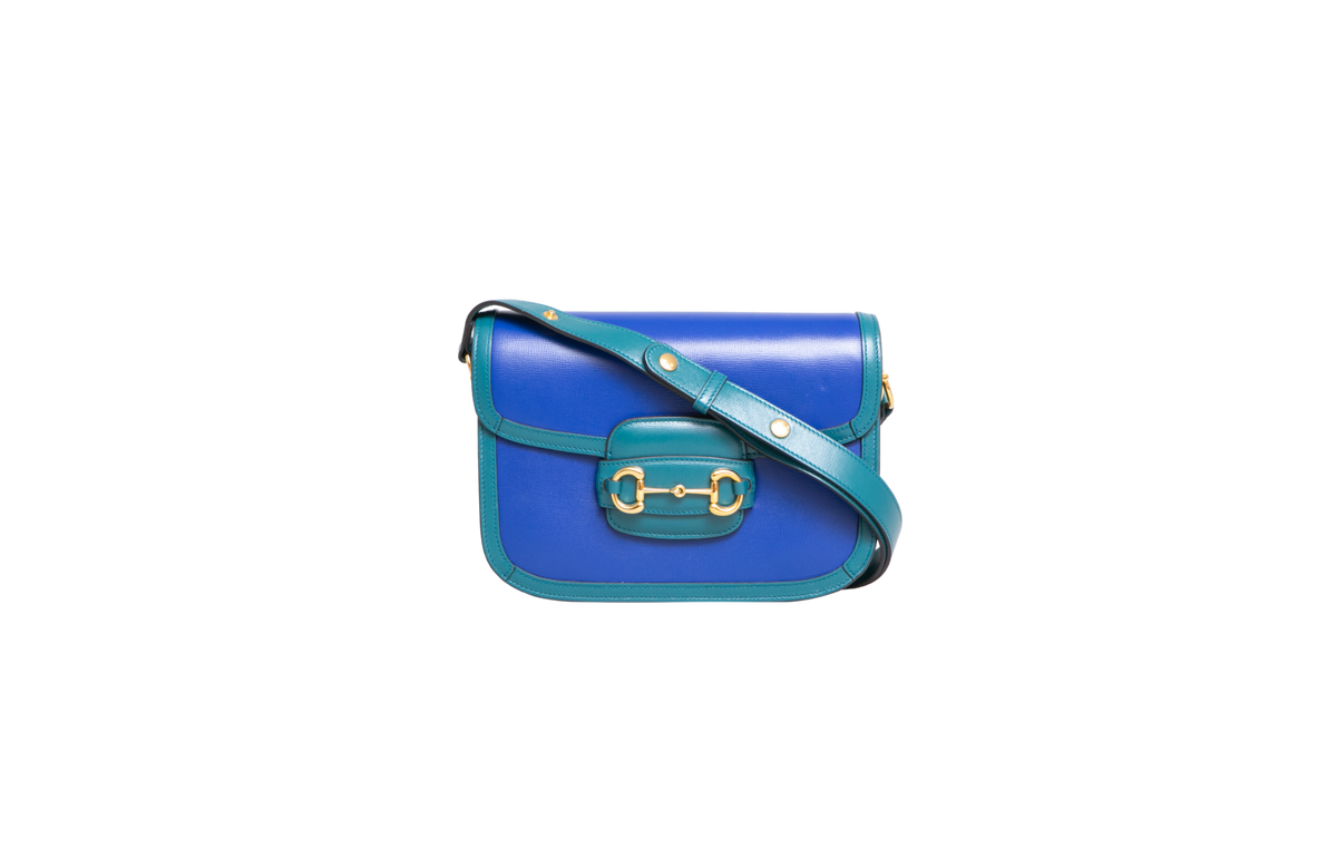 GUCCI HORSEBIT 1955 MEDIUM AZALEA/GREEN