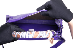 FENDI PEEKABOO WHIPSTITCH LEATHER PURPLE