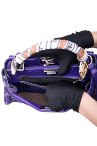 FENDI PEEKABOO WHIPSTITCH LEATHER PURPLE