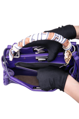 FENDI PEEKABOO WHIPSTITCH LEATHER PURPLE