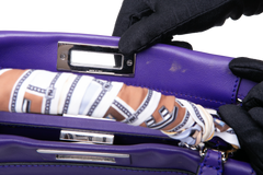 FENDI PEEKABOO WHIPSTITCH LEATHER PURPLE