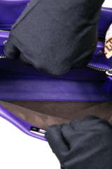 FENDI PEEKABOO WHIPSTITCH LEATHER PURPLE