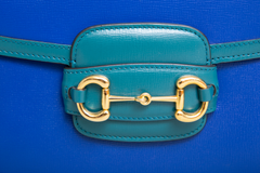 GUCCI HORSEBIT 1955 MEDIUM AZALEA/GREEN