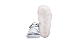 CHANEL DAD SANDAL MATELASSÊ SILVER - 36 BR