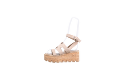 HERMÈS SANDAL HAVANE 30 SUEDE GRIS TOURTERELLE - 35 BR