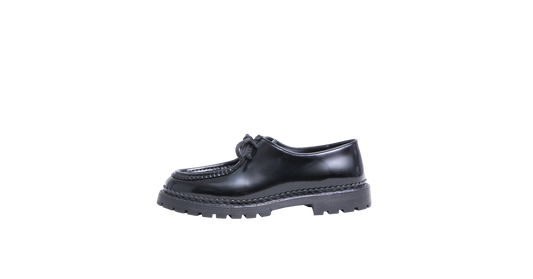 YSL MOCASSIM VITELLO RUINART PATENT BLACK - 38 BR