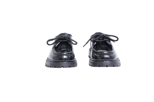 YSL MOCASSIM VITELLO RUINART PATENT BLACK - 38 BR