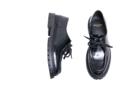 YSL MOCASSIM VITELLO RUINART PATENT BLACK - 38 BR