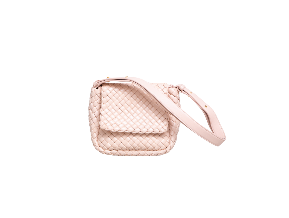 BOTTEGA MINI COBBLE INTRECCIATO LIGHT PINK