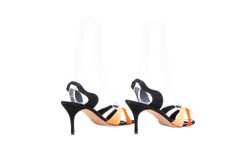 MANOLO BLAHNIK SANDAL SUSPIRO SUEDE MULTICOLOR - 38 BR