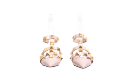 VALENTINO ROMAN STUD BALLET FLAT ROSE CANNELLE - 36,5 BR