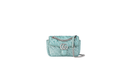 GUCCI GG MARMONT SMALL SEQUINS CHIATO WATER GREEN