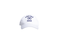 CELINE UNIVERSITY BASEBALL CAP IN GABARDINE COTTON WASHED WHITE NAVY