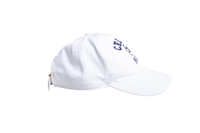 CELINE UNIVERSITY BASEBALL CAP IN GABARDINE COTTON WASHED WHITE NAVY