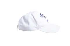 CELINE UNIVERSITY BASEBALL CAP IN GABARDINE COTTON WASHED WHITE NAVY