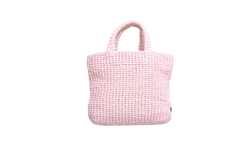 PRADA SMALL CROCHETED TOTE BAG PINK LIGHT PINK
