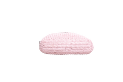 PRADA SMALL CROCHETED TOTE BAG PINK LIGHT PINK