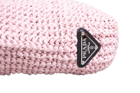 PRADA SMALL CROCHETED TOTE BAG PINK LIGHT PINK