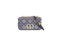 DIOR CARO MEDIUM TWEED NAVY/BEIGE