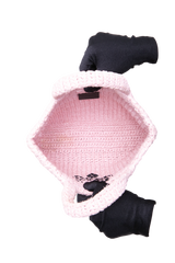PRADA SMALL CROCHETED TOTE BAG PINK LIGHT PINK