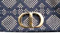 DIOR CARO MEDIUM TWEED NAVY/BEIGE