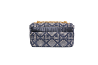 DIOR CARO MEDIUM TWEED NAVY/BEIGE