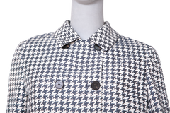 DIOR BLAZER GEOMETRIC PIED DE POULE WHITE E NAVY