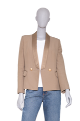 BALMAIN BLAZER DOUBLE-BREASTED KHAKI