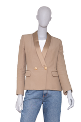 BALMAIN BLAZER DOUBLE-BREASTED KHAKI