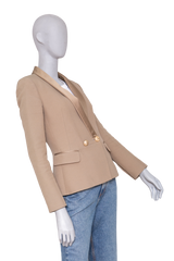 BALMAIN BLAZER DOUBLE-BREASTED KHAKI