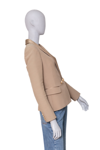 BALMAIN BLAZER DOUBLE-BREASTED KHAKI