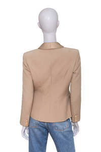 BALMAIN BLAZER DOUBLE-BREASTED KHAKI