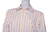 BOTTEGA STRIPED KNOT BUTTON SHIRT CHALK