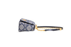 DIOR CARO MEDIUM TWEED NAVY/BEIGE
