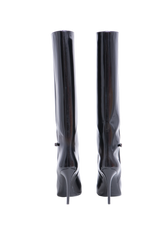 YSL BOOTS VENDOME KNEE-HIGH PATENT BLACK - 37 BR