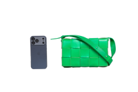 BOTTEGA CASSETTE MAXI INTRECCIATO PARAKEET