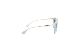 PRADA CINEMA CAT EYE METAL GOLD AQUA GREEN