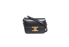 CELINE TEEN TRIOMPHE SHINY CALFSKIN BLACK