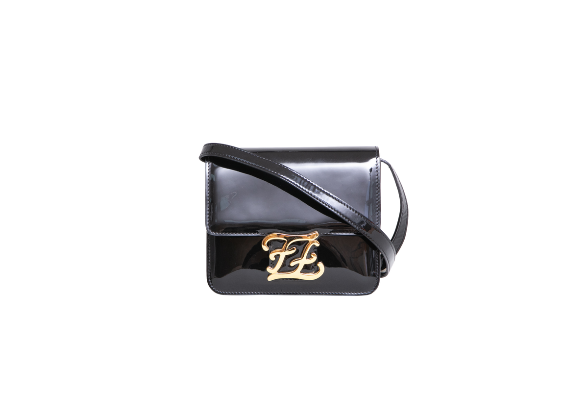FENDI KARLIGRAPHY PATENT BLACK