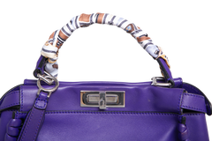 FENDI PEEKABOO WHIPSTITCH LEATHER PURPLE