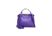 FENDI PEEKABOO WHIPSTITCH LEATHER PURPLE
