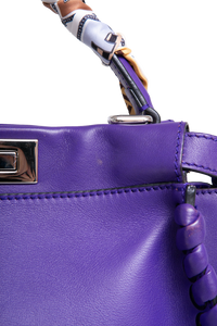 FENDI PEEKABOO WHIPSTITCH LEATHER PURPLE