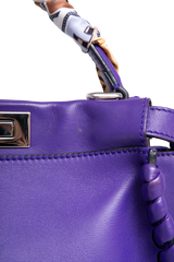 FENDI PEEKABOO WHIPSTITCH LEATHER PURPLE