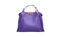 FENDI PEEKABOO WHIPSTITCH LEATHER PURPLE
