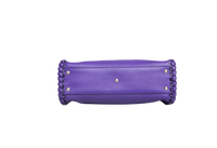 FENDI PEEKABOO WHIPSTITCH LEATHER PURPLE
