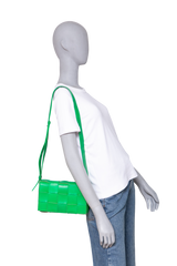 BOTTEGA CASSETTE MAXI INTRECCIATO PARAKEET