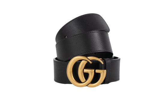 GUCCI CINTO GG MARMONT LARGE BLACK